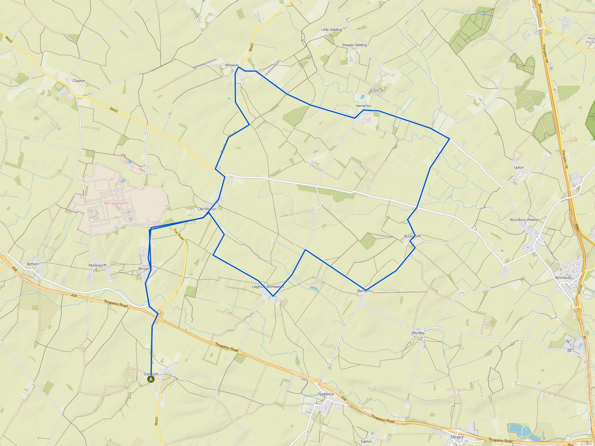The best cycling routes around Tilbrook | Komoot